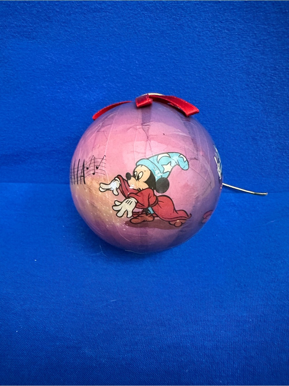 VTG Walt Disney's Fantasia Christmas Ornament Set of 2-Fantasia 50th Anniversary - Picture 10 of 15